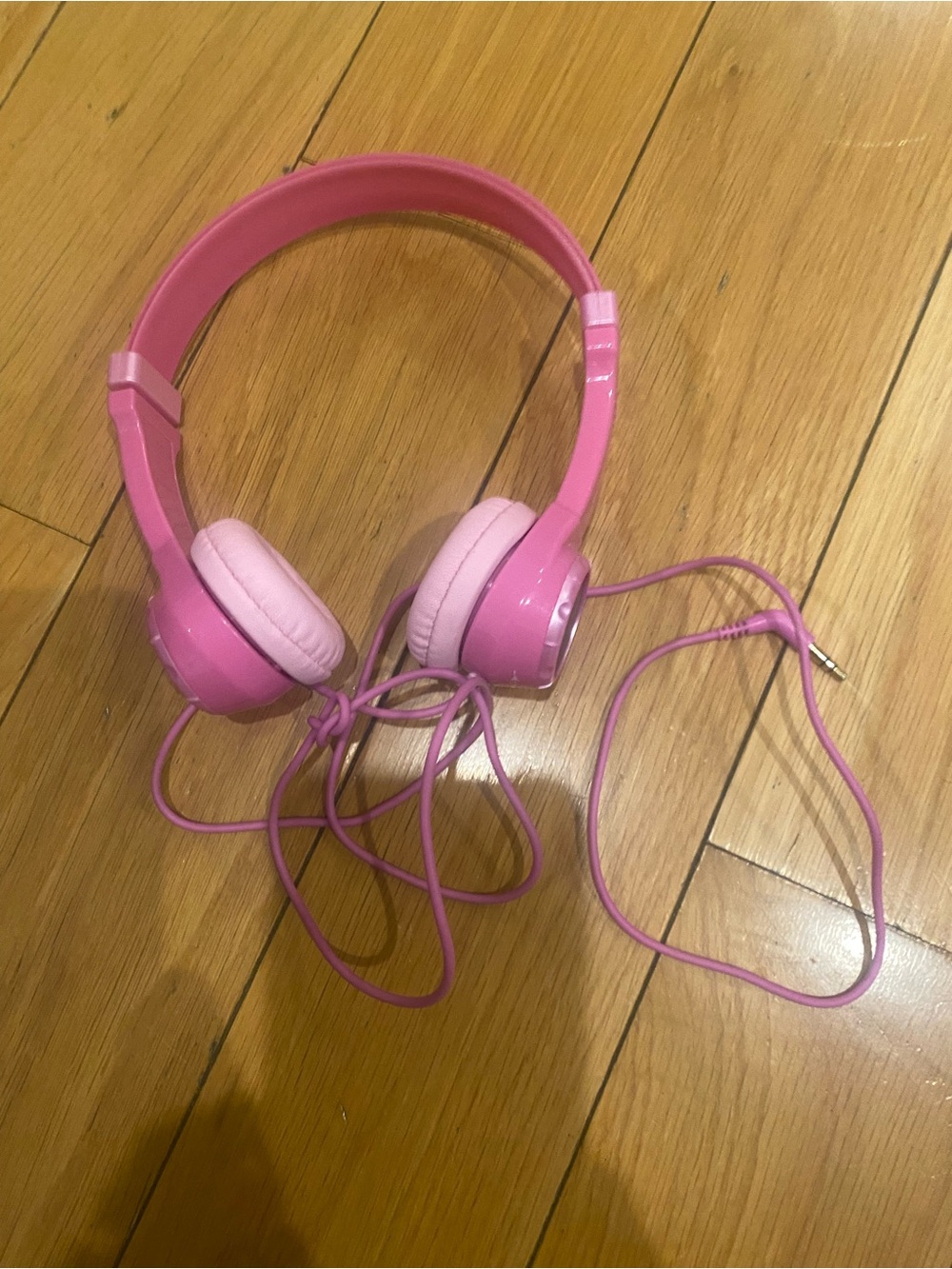 Pink Kids Wired On-Ear Headphones - Comfortable Lightweight Design